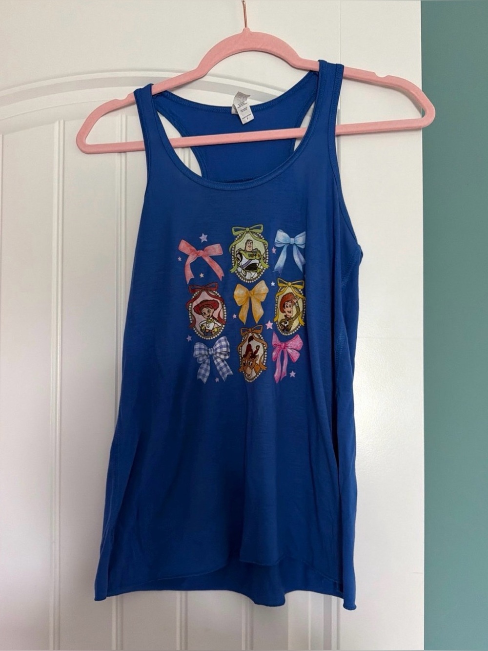 Bella canvas flowy tank size small Toy Story